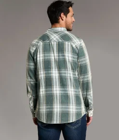 Tops | BKE Vintage Plaid Athletic Shirt Teal White