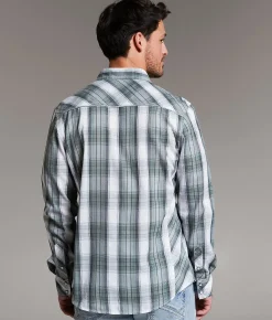 Tops | BKE Plaid Athletic Shirt Olive White