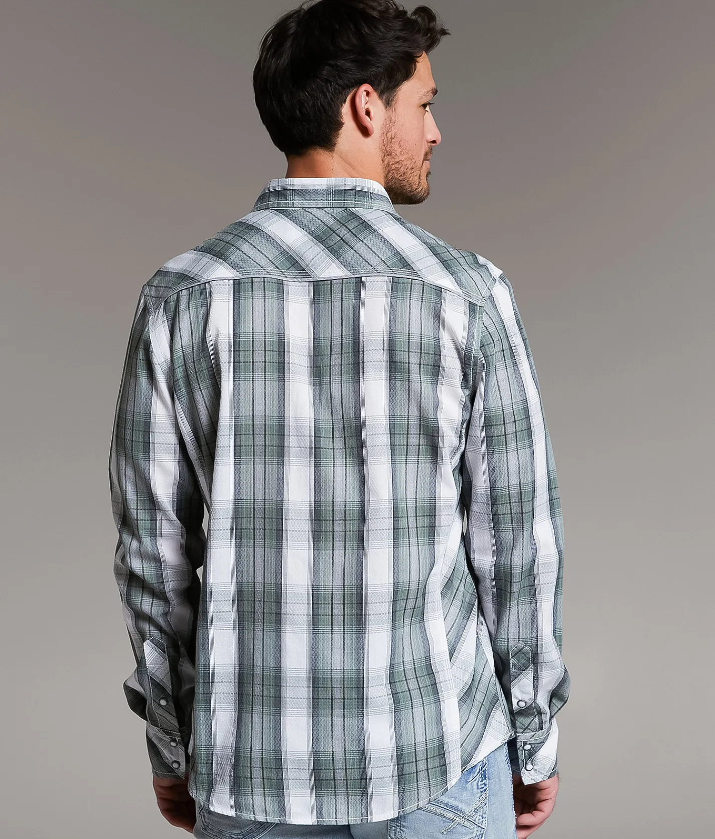 Tops | BKE Plaid Athletic Shirt Olive White