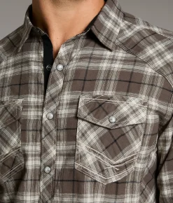 Tops | BKE Plaid Athletic Shirt Brown White