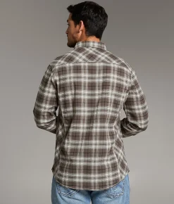 Tops | BKE Plaid Athletic Shirt Brown White