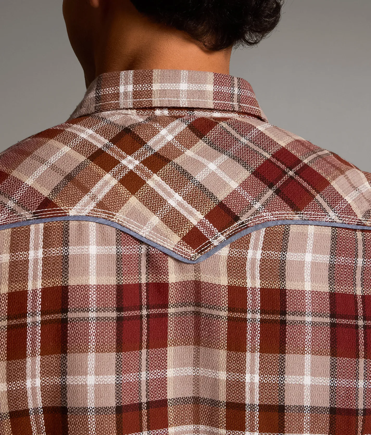 Tops | BKE Plaid Standard Shirt Brown Rust