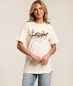 Kimes Ranch Plains Stampede T-Shirt Cream Outlet