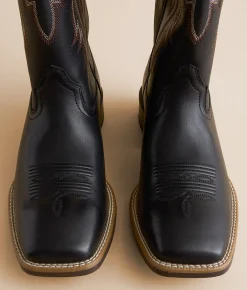 Ariat Plano Leather Cowboy Boot Supple Black Best