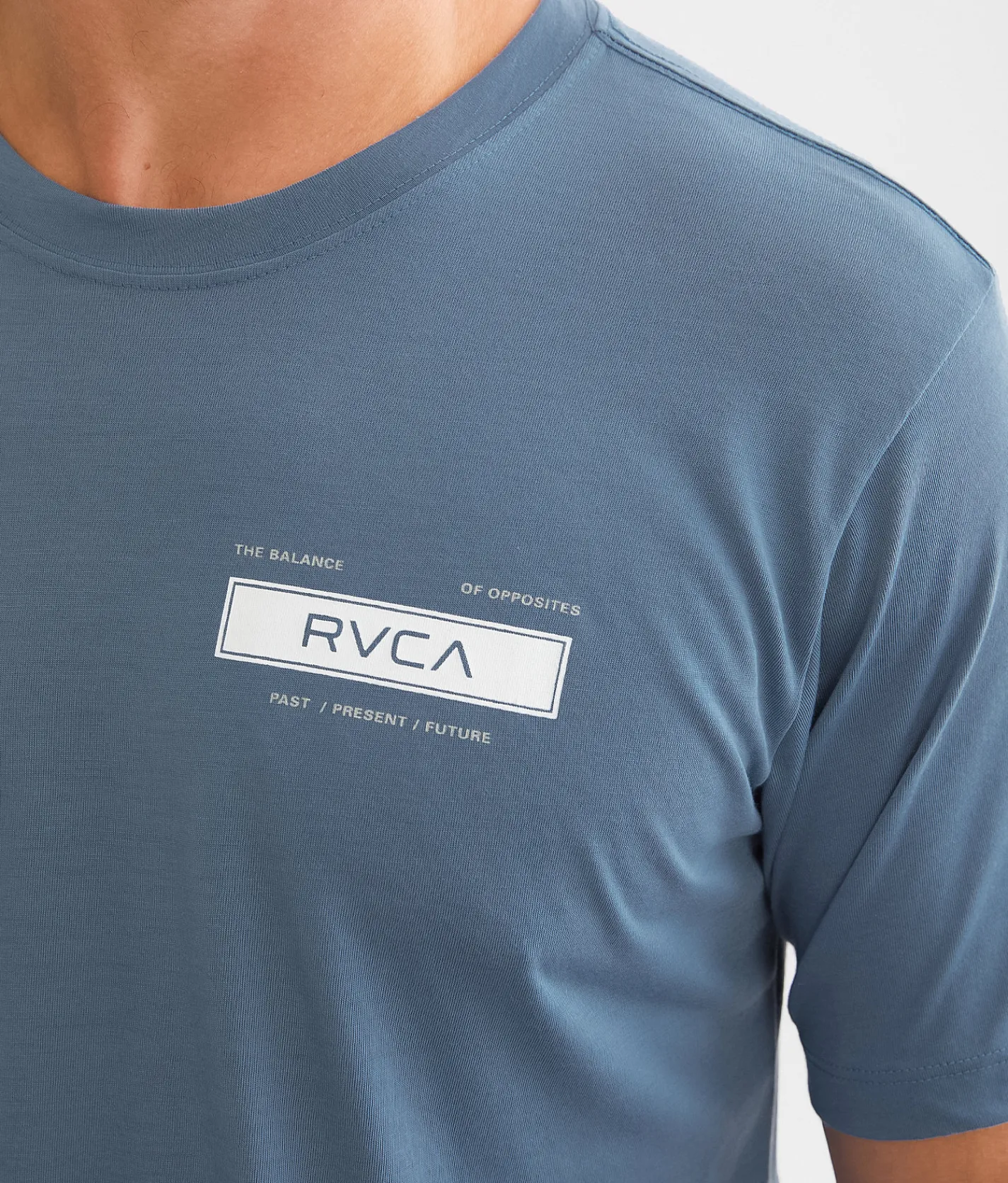 Graphic T-Shirts|Activewear | RVCA Plate Sport T-Shirt Blue Tack