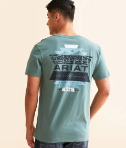Ariat Playa Playa T-Shirt Silver Pine Sale