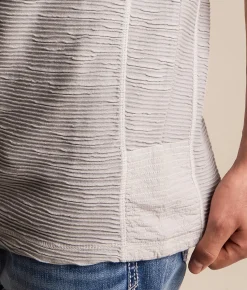 Buckle Black Pleated Snap Henley Lunar Rock Clearance