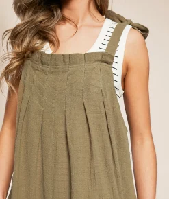 Rompers & Jumpsuits | En Creme Pleated Wide Leg Jumpsuit Spiced Coral