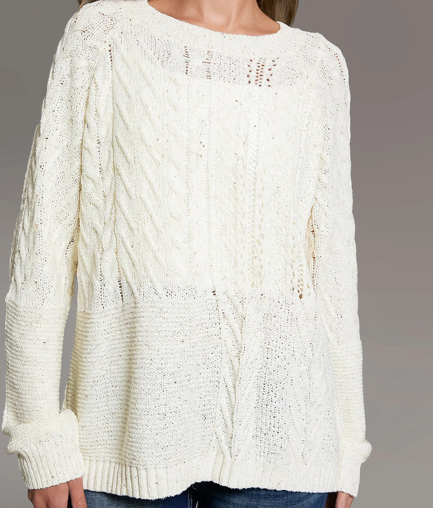 Tops | BKE Pointelle Sweater White