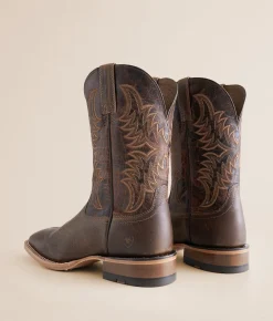 Ariat Point Ryder Leather Cowboy Boot Dry Creek Tan Burnt Brown Online