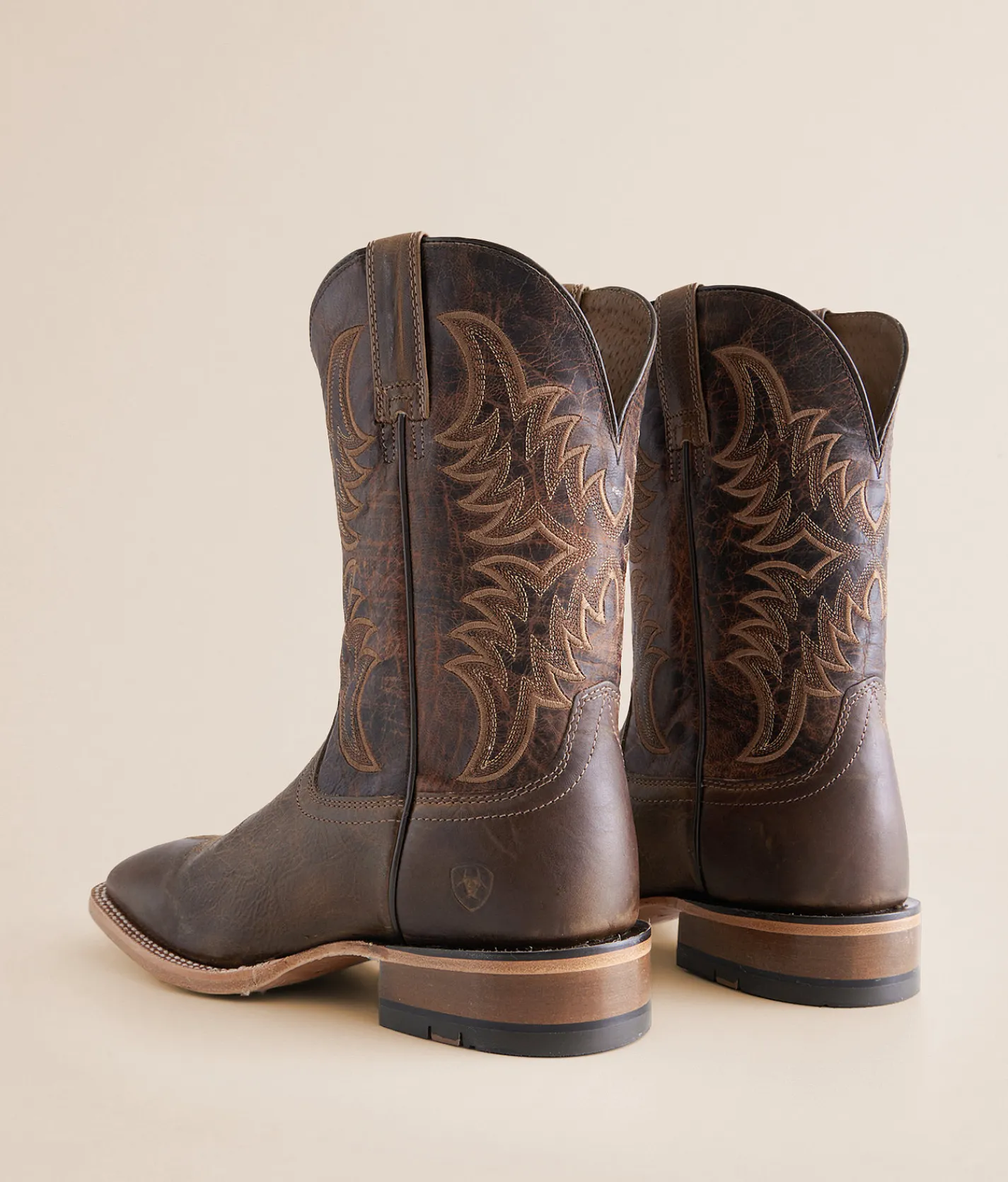 Ariat Point Ryder Leather Cowboy Boot Dry Creek Tan Burnt Brown Online