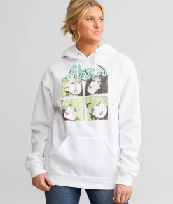 Tops | Goodie Two Sleeves Poison Band Hooded Sweatshirt White