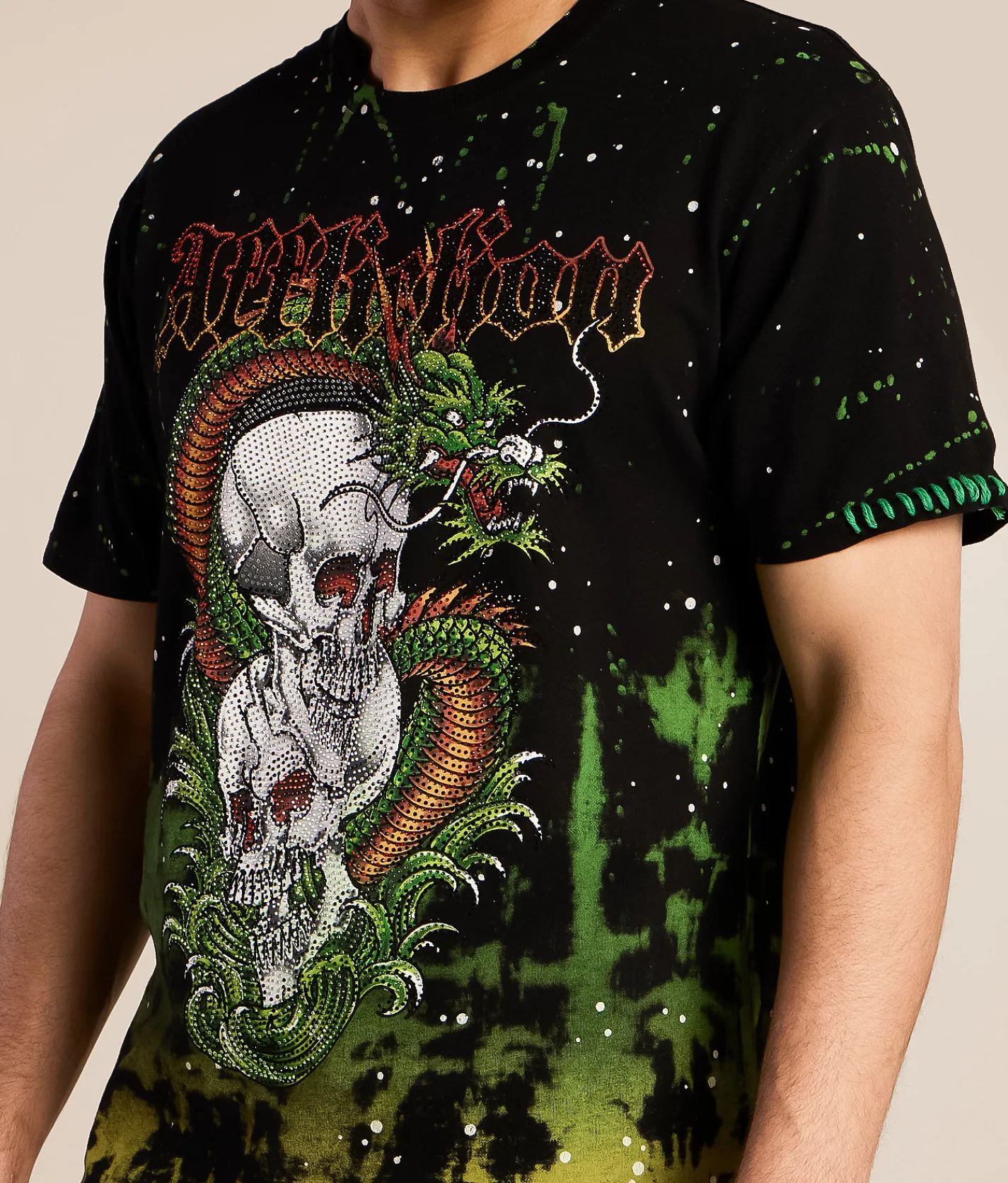 Tops|Graphic T-Shirts | Affliction Poison Heathen T-Shirt Black