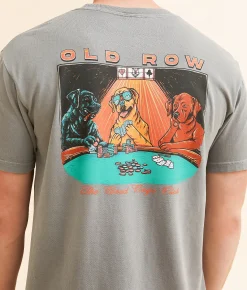 Graphic T-Shirts | Old Row Poker Dogs 2.0 T-Shirt Grey