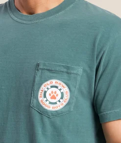 Old Row Poker Dogs 2.0 T-Shirt Emerald Clearance