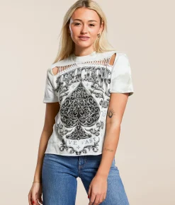 Affliction Polaris T-Shirt White Desert Sage Ice Was Hot