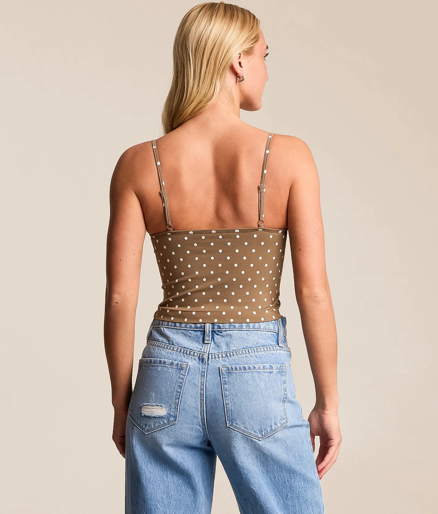 FITZ + EDDI Polka Dot Brami Brown Dot Outlet