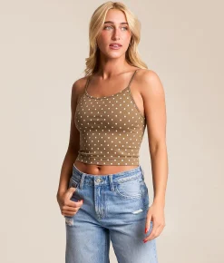 FITZ + EDDI Polka Dot Brami Brown Dot Outlet