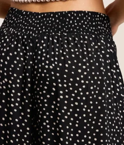 Angie Polka Dot Wide Leg Pant Black Sale