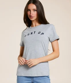Tops | Wrangler® Pony Up T-Shirt Mid Grey