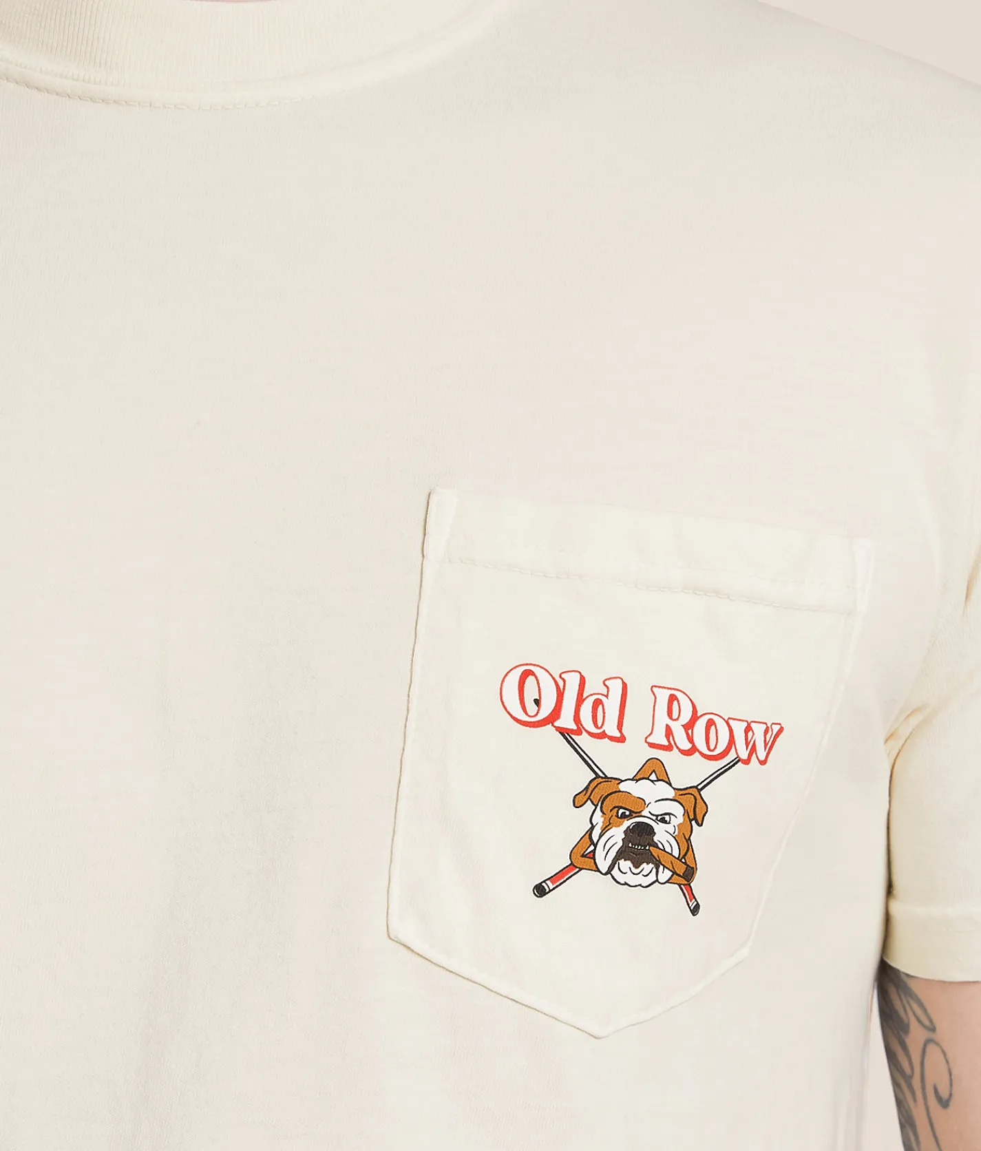 Old Row Pool Dogs T-Shirt Ivory Clearance