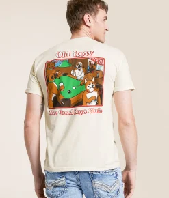 Old Row Pool Dogs T-Shirt Ivory Clearance