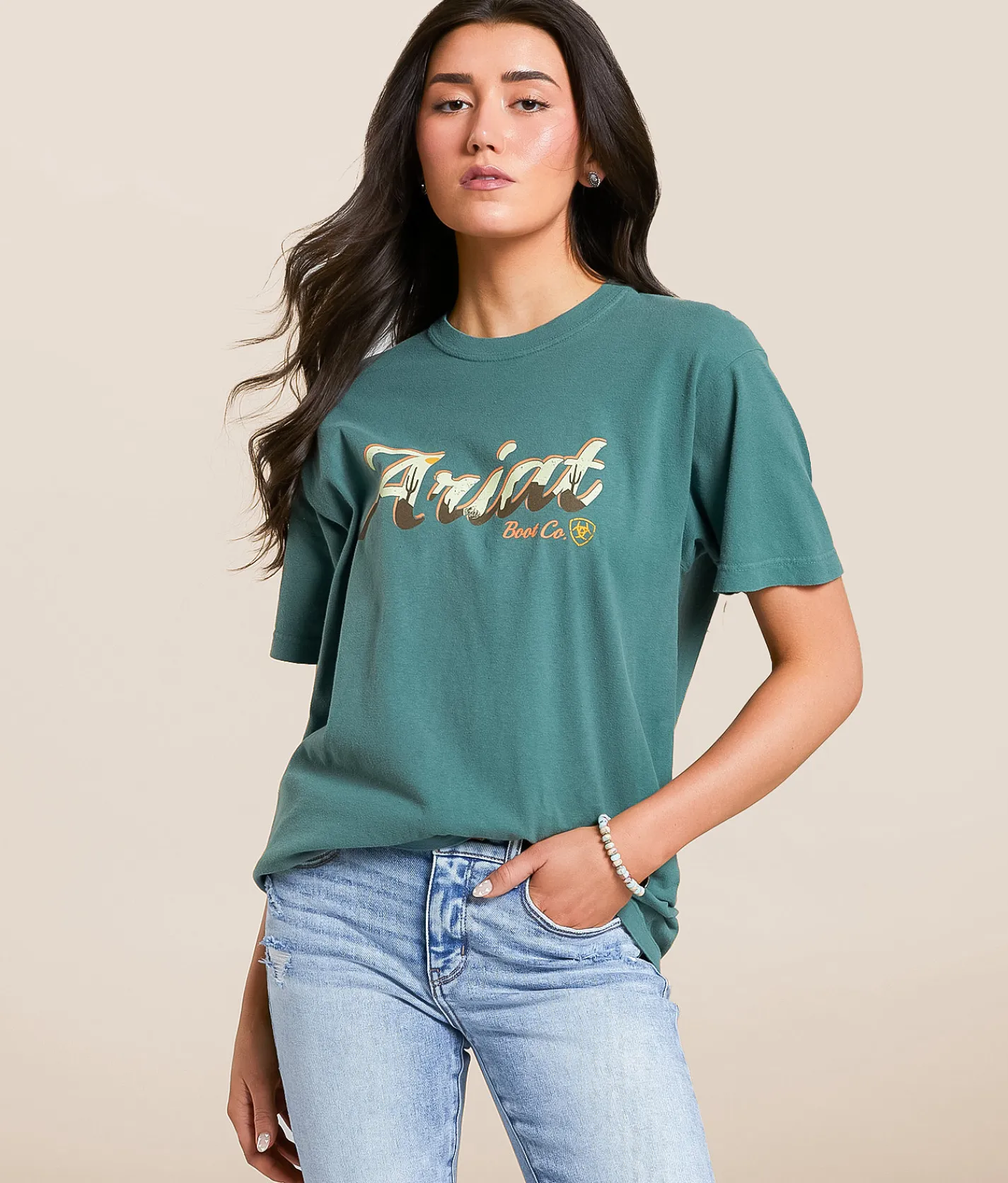 Ariat Postcard T-Shirt Blue Spruce Online