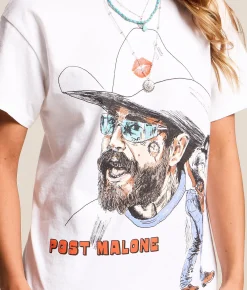 Bravado Post Malone Band T-Shirt White Clearance
