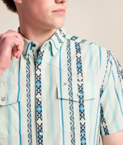 Tops | Ferrell Post Performance Stretch Shirt Blue
