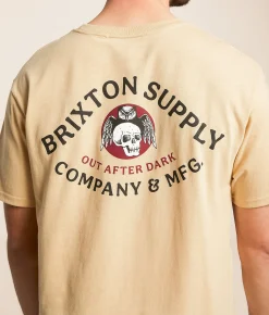 Brixton Potion T-Shirt Cream New