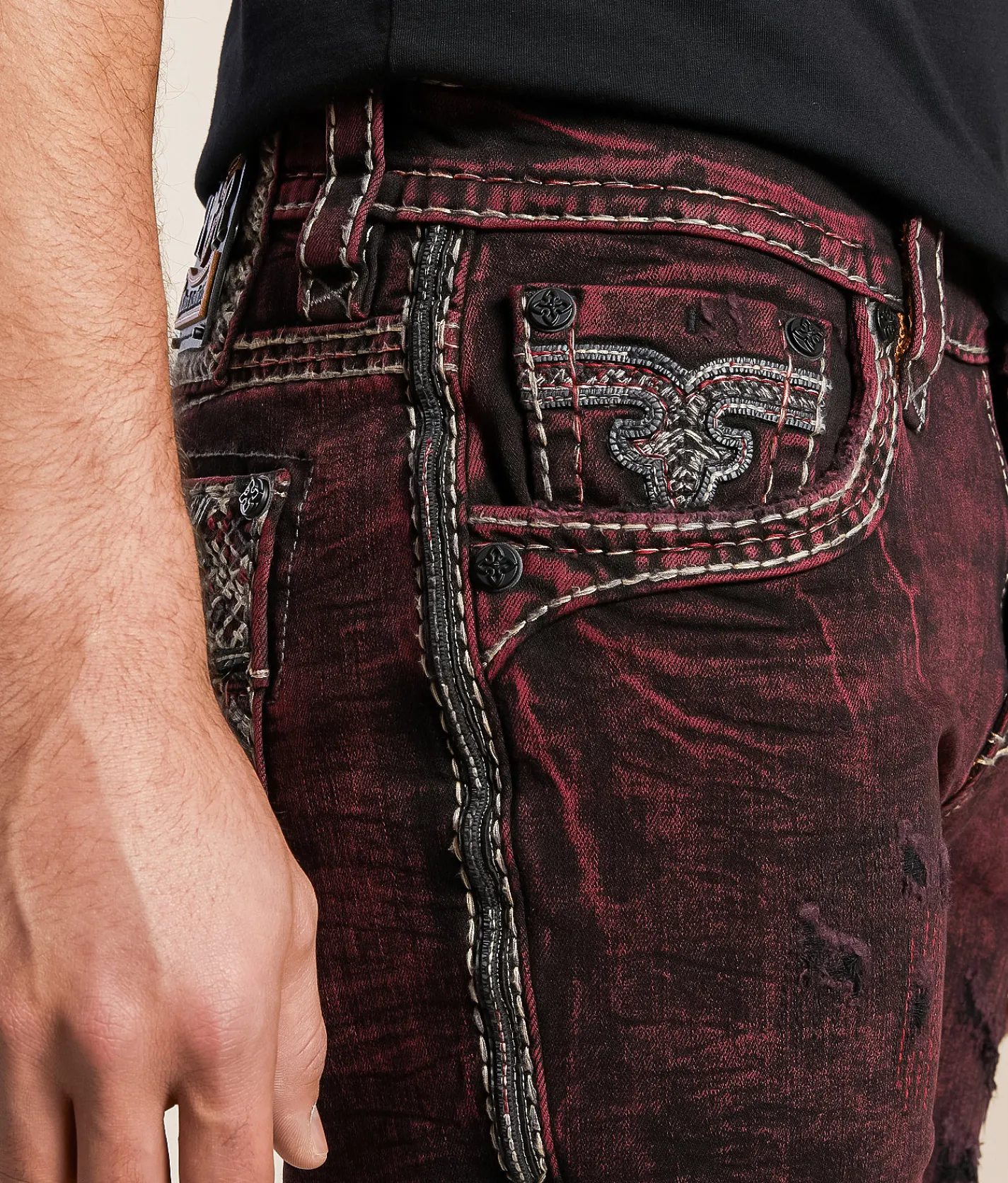 Rock Revival Prackel 14" Stretch Short Prackel H201 Best