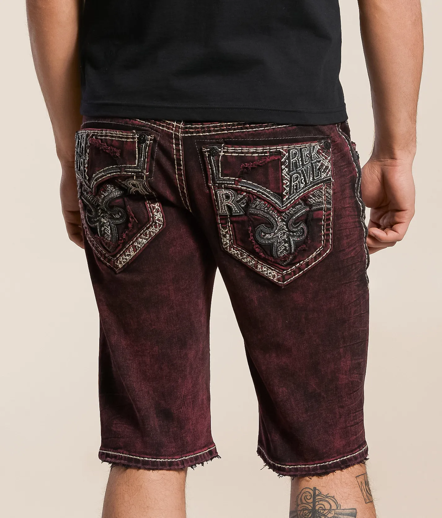 Rock Revival Prackel 14" Stretch Short Prackel H201 Best