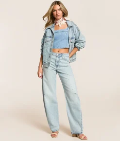 Jeans|Bottoms | Levi's® Premium Baggy Dad Barrel Rhinestone Jean Dazzle Me