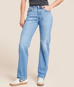 Levi's® Premium 501 Curve Straight Stretch Jean Lucid Dream Clearance