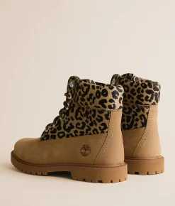 Shoes | Timberland® Premium Leopard Leather Boot Medium Beige Nubuck