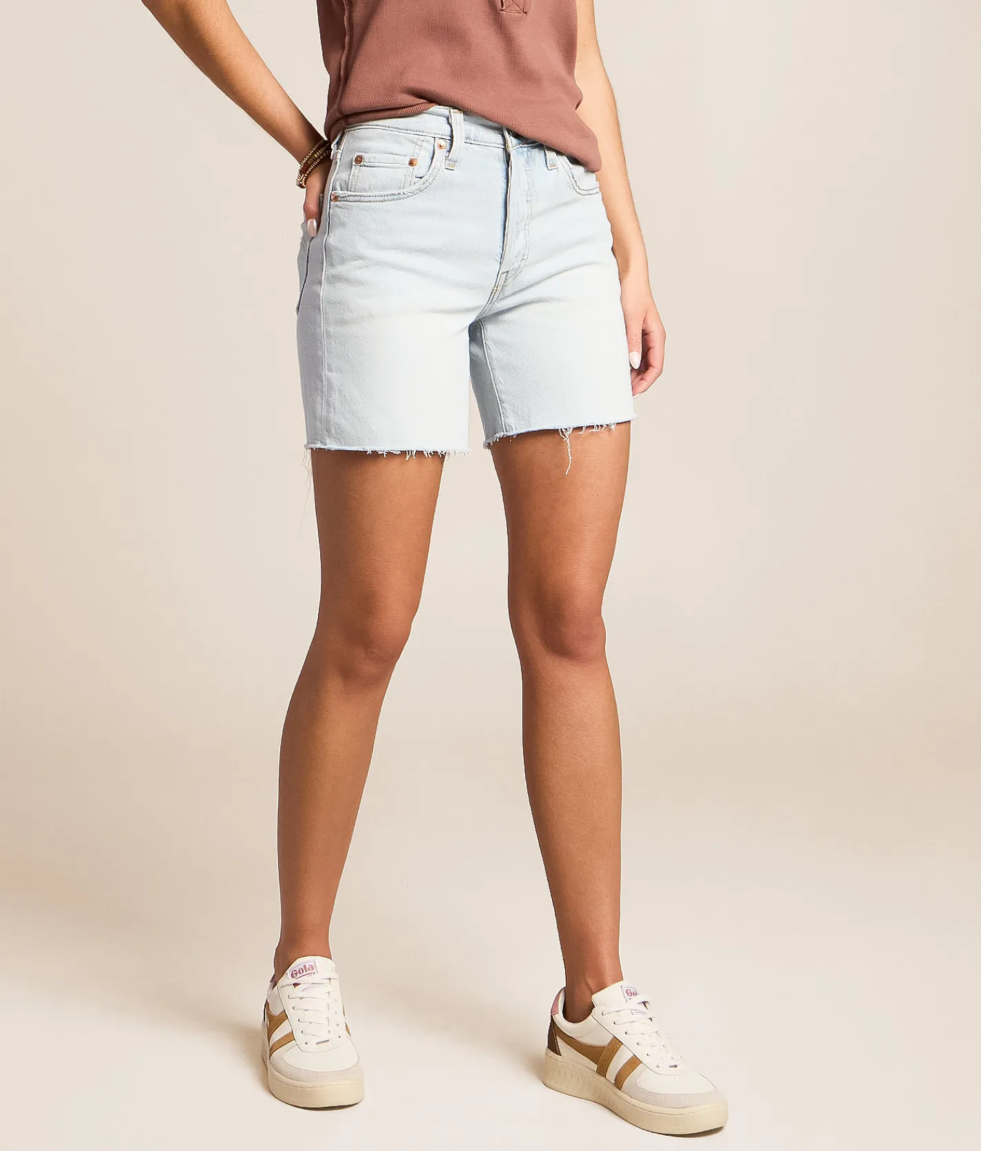 Shorts|Bottoms | Levi's® Premium 501 Mid Thigh Stretch Short Gifted Back