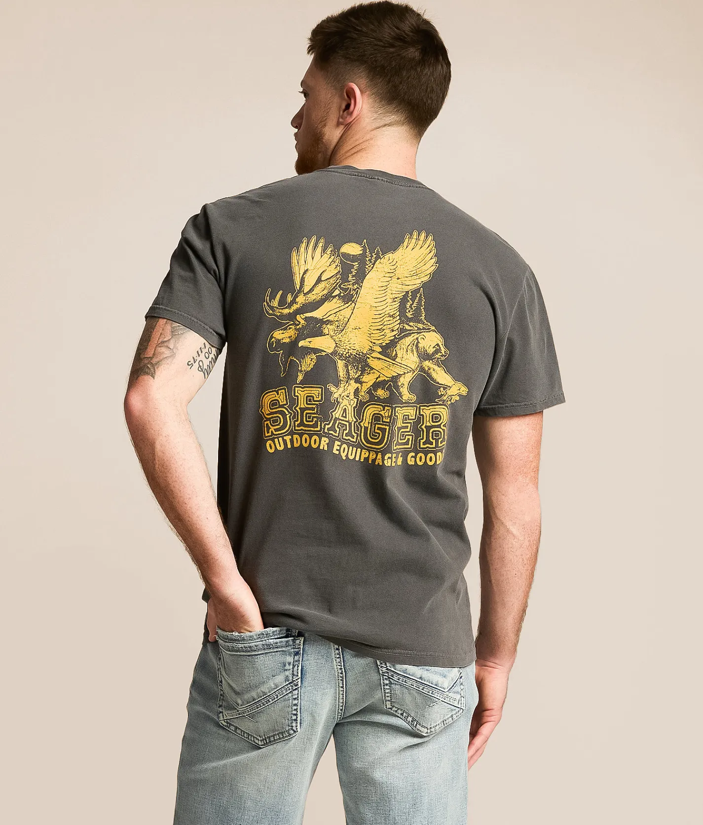 Seager Premium Reserve T-Shirt Pigment Black Discount