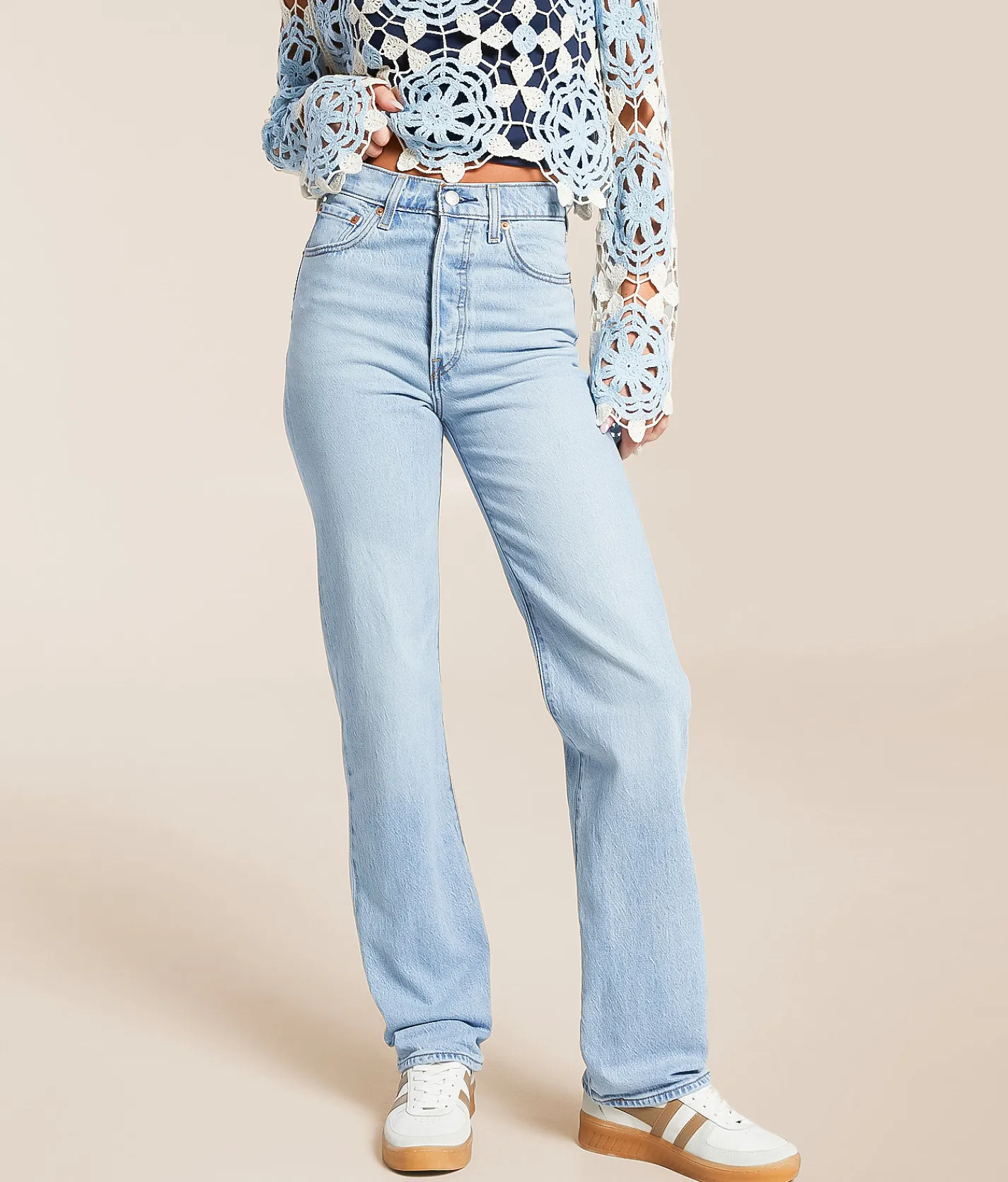 Jeans|Bottoms | Levi's® Premium Ribcage Stretch Jean Blasted Stone Clean Psk