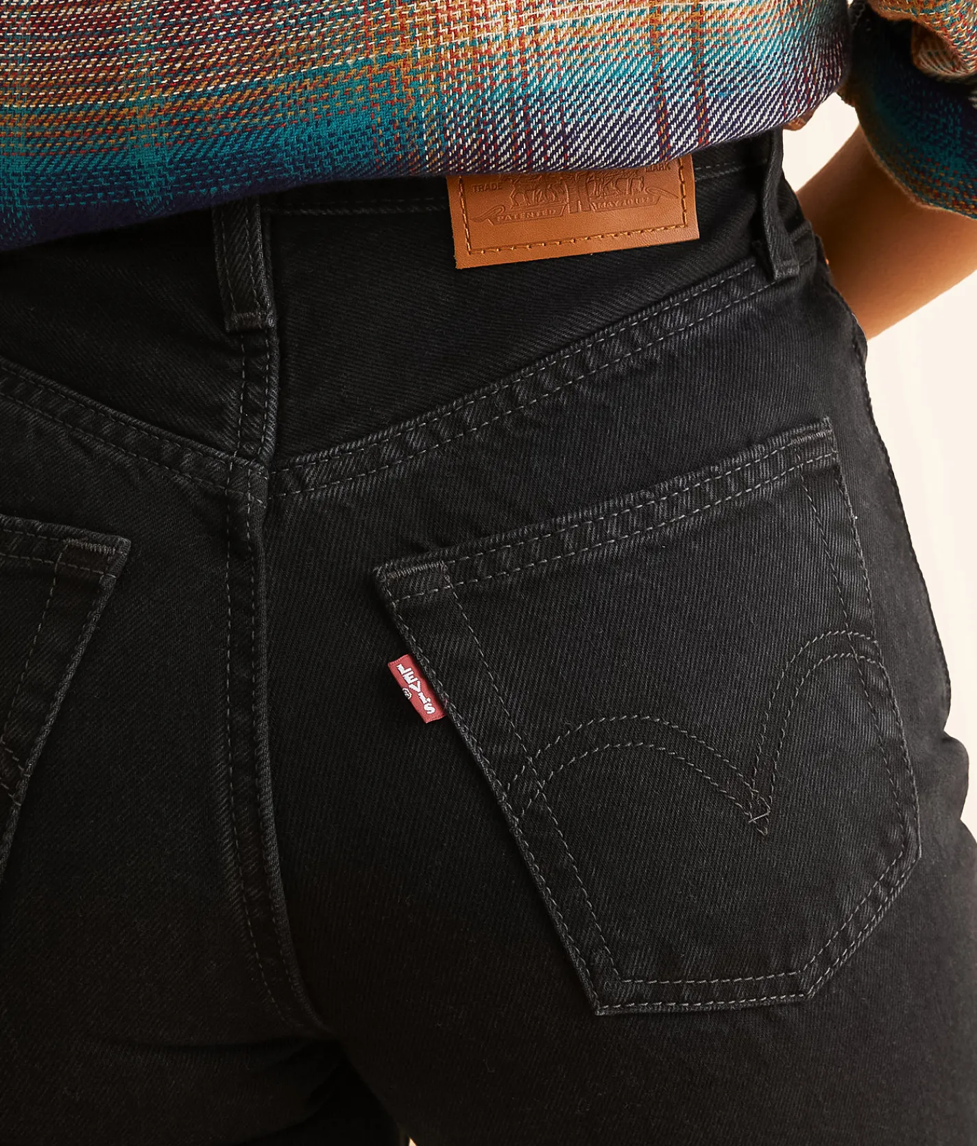 Levi's® Premium Ribcage Wide Leg Jean Rosie Posie Hot