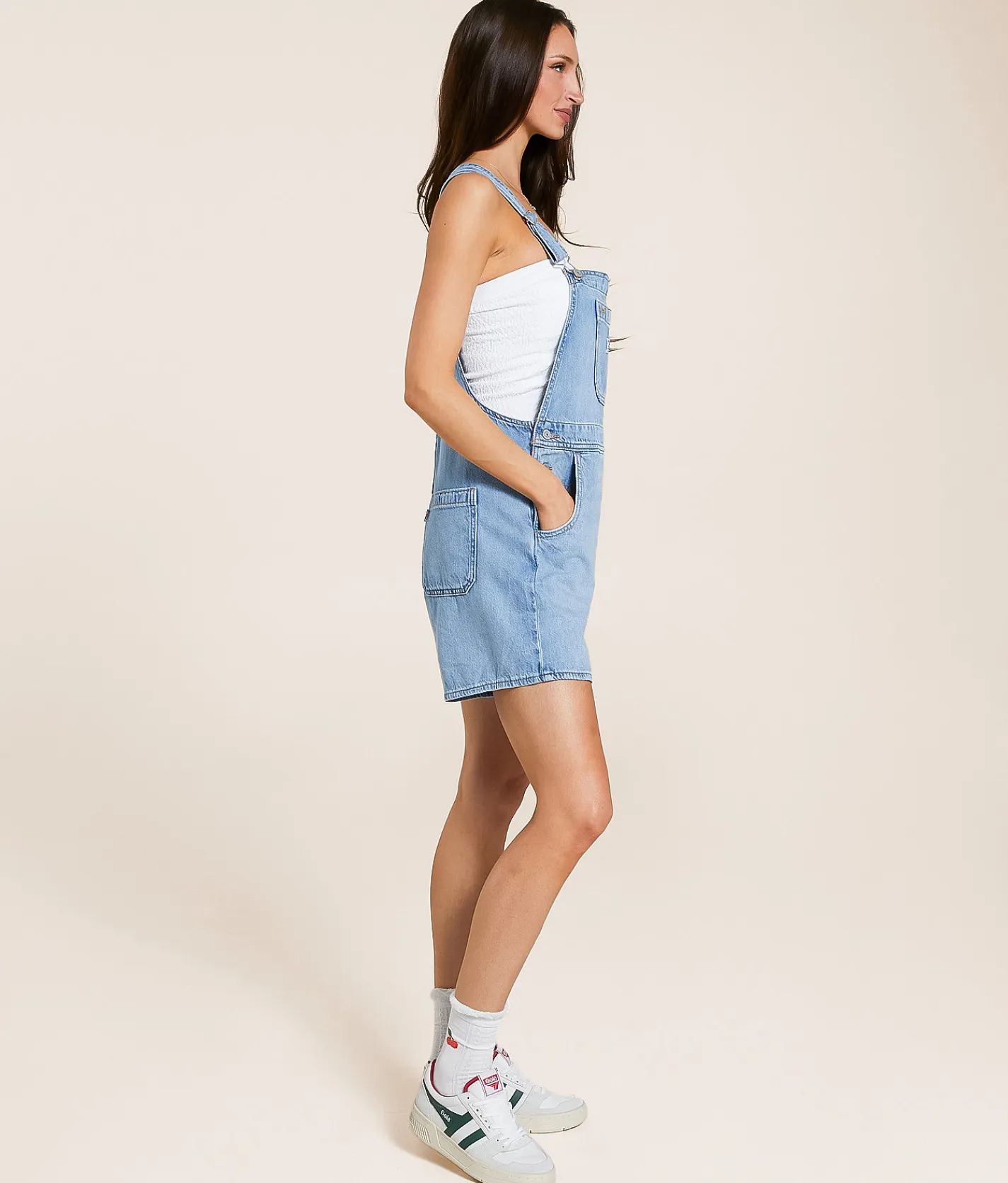 Levi's® Premium Utility Overall Short Summer Job Clearance