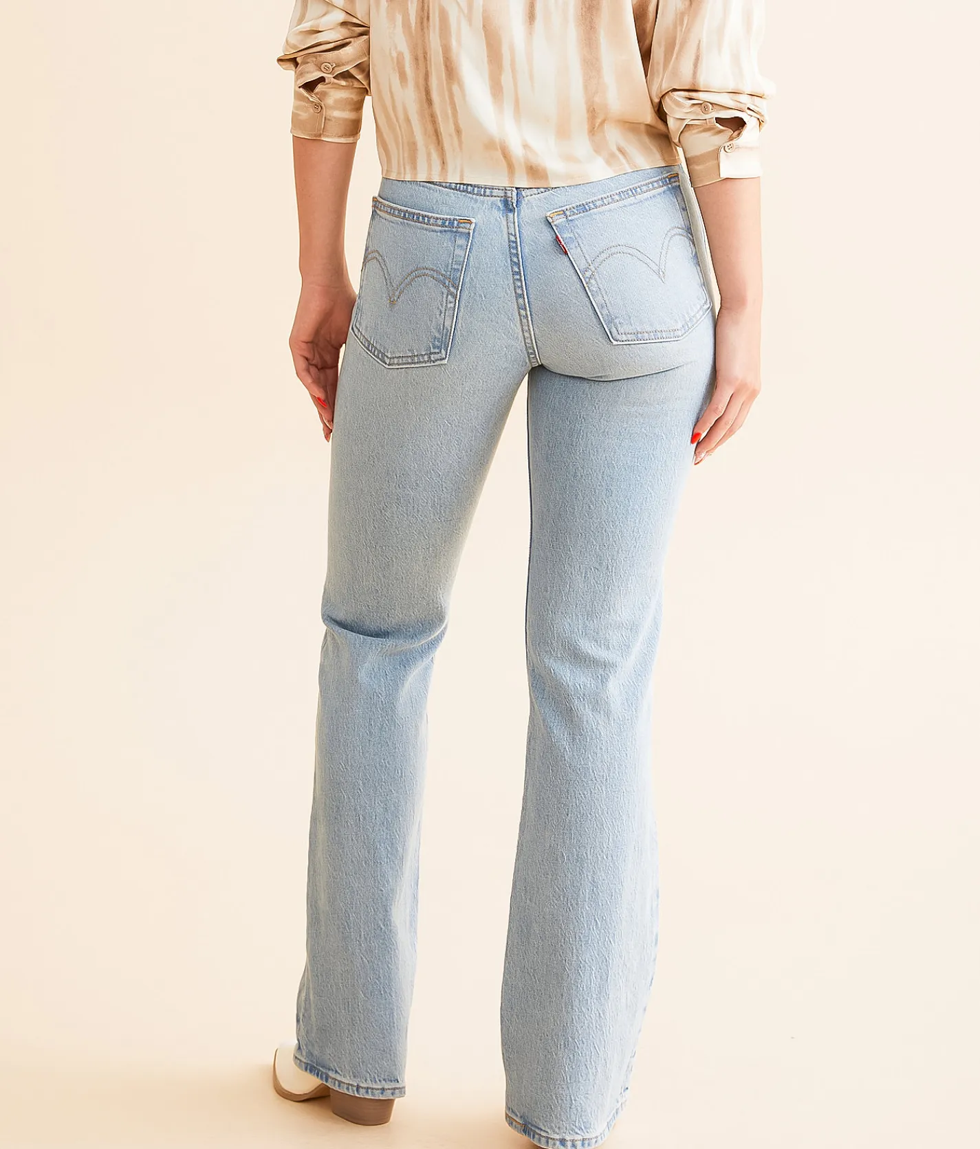 Levi's® Premium Wedgie Boot Stretch Jean Blasted Stone Clean Psk Discount