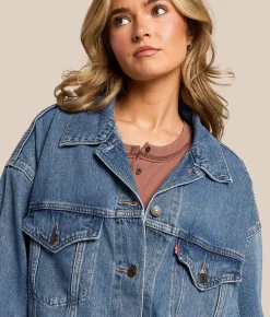 Levi's® Premium XL Denim Trucker Jacket Hold My Purse Online