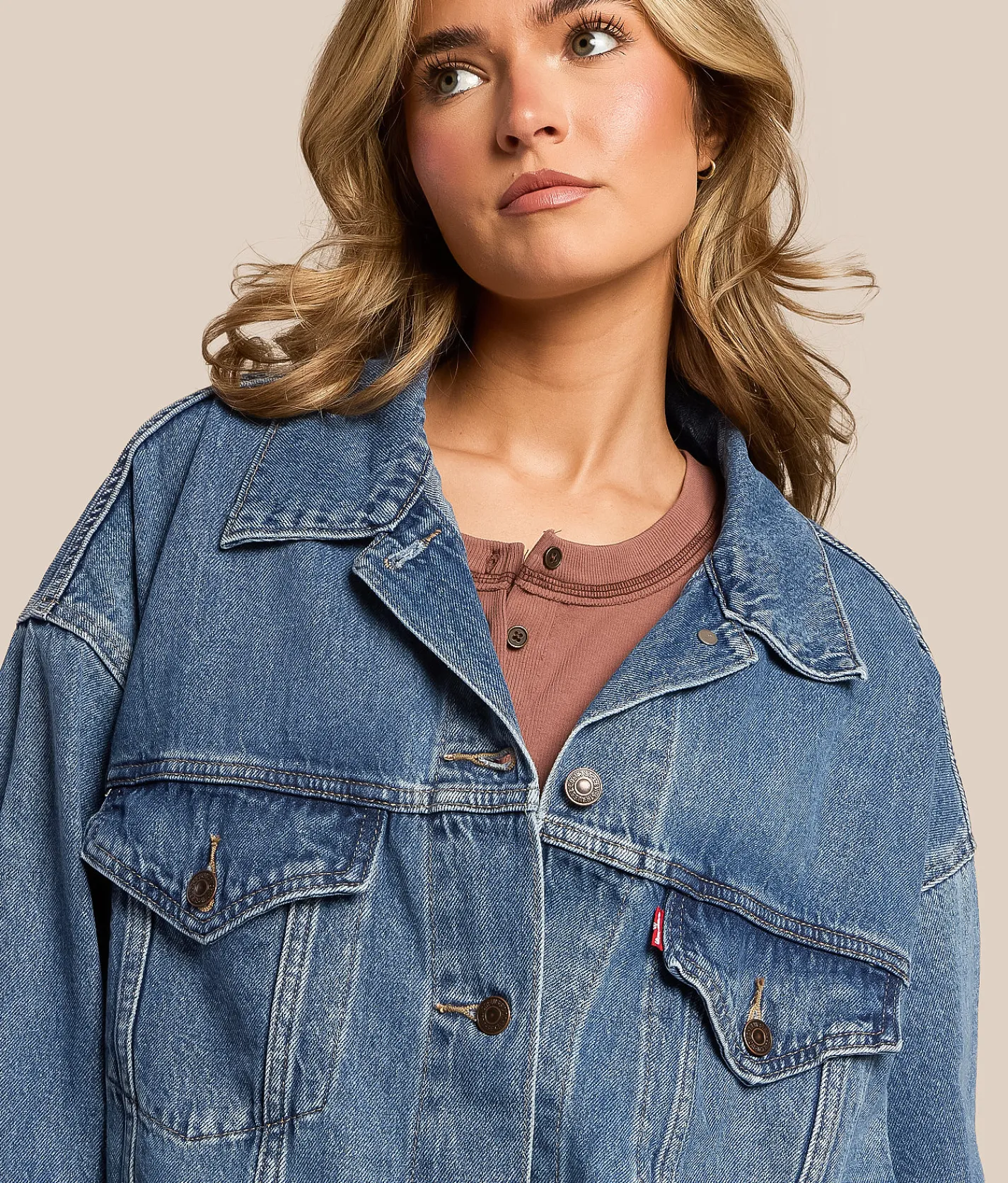 Levi's® Premium XL Denim Trucker Jacket Hold My Purse Online