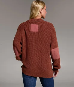 BKE Prep Edit - Snap Down Cardigan Sweater Sable Outlet