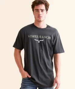 Graphic T-Shirts | Kimes Ranch Pressed T-Shirt Graphite Black