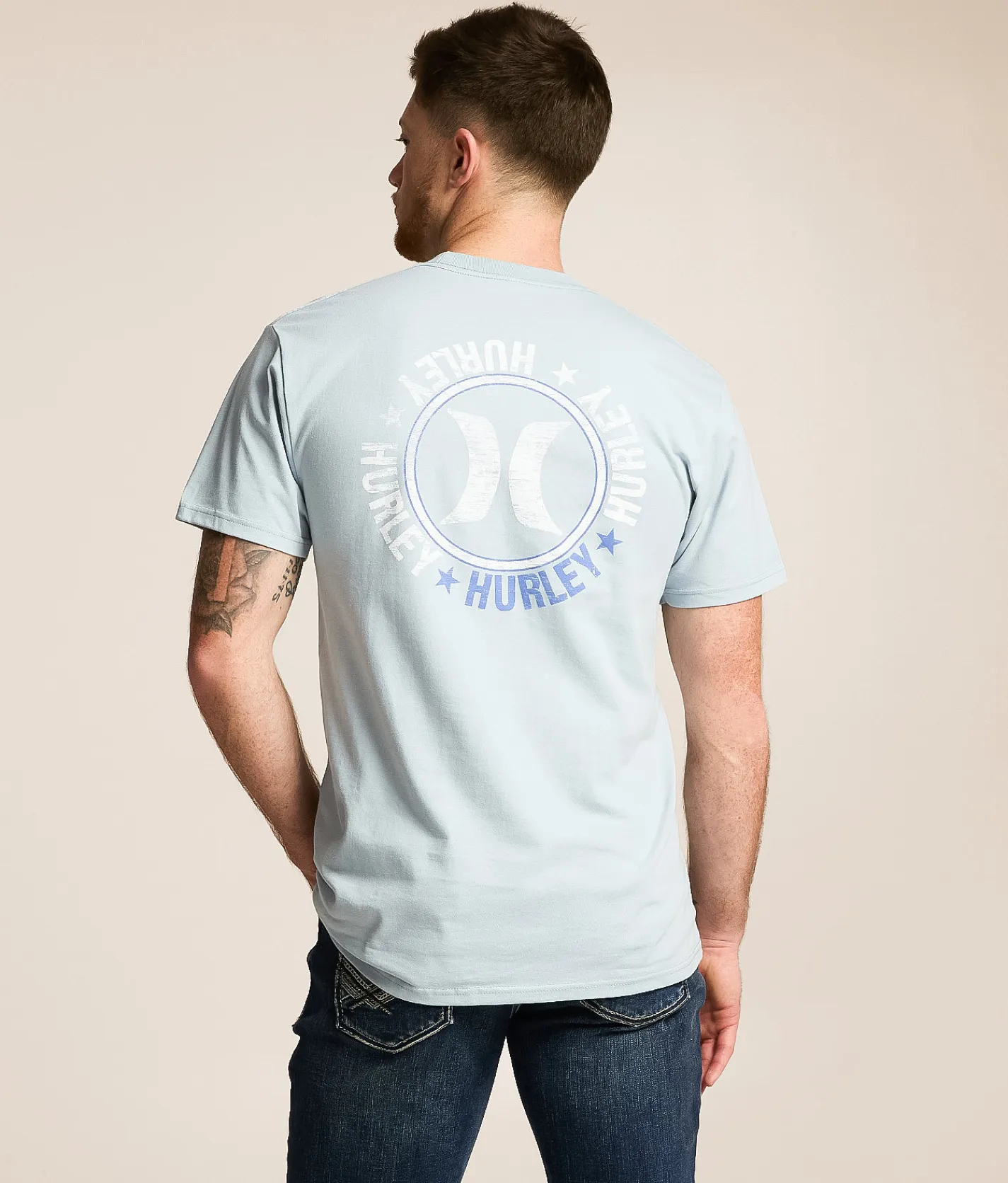 Hurley Press T-Shirt Good Gray Clearance