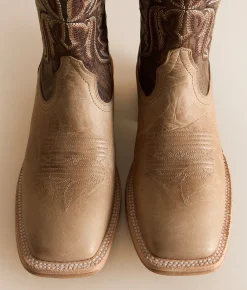 Shoes | Ariat Preston Leather Cowboy Boot Matte Bone Chinook Plume