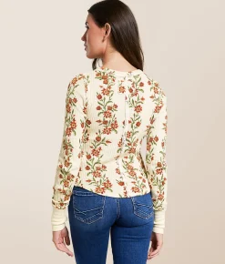 Tops | Free People Pretty Little Thermal Sand Combo Folk Vine
