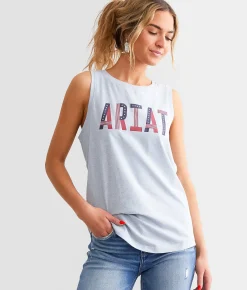 Tops | Ariat Pride Tank Top Chambray Blue