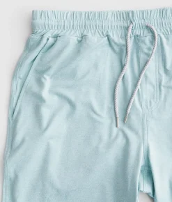 BKE Prima Justin Performance Knit Short Aqua Heather Best